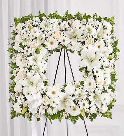 Sentimental Solace Wreath&amp;trade; - All White