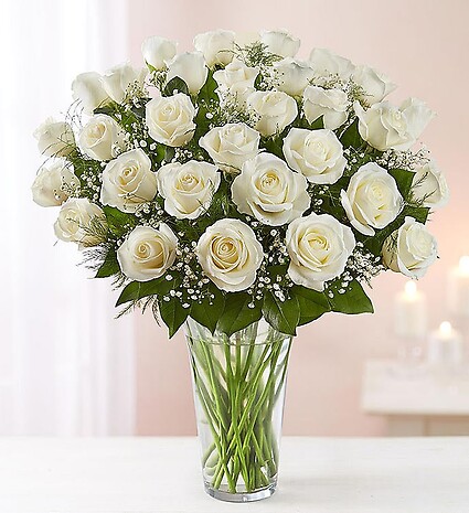 Ultimate Elegance &amp;trade;Premium Long Stem White Roses