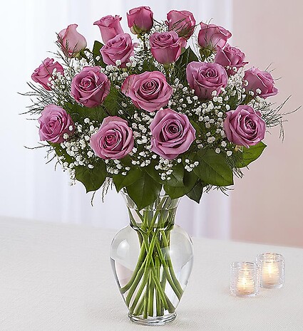 Rose Elegance&amp;trade; Premium Long Stem Lavender Roses