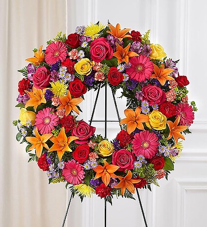 Serene Blessings&amp;trade; Standing Wreath- Bright