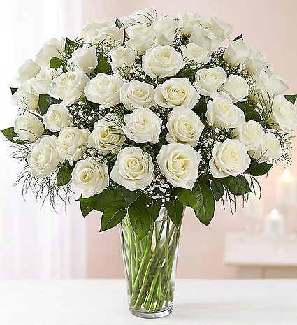 Ultimate Elegance &amp;trade;Premium Long Stem White Roses