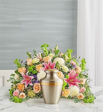 Crescent Cremation Arrangement- Pastel