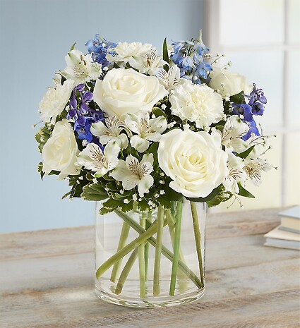 Loving Sentiments&amp;trade; Blue &amp;amp; White