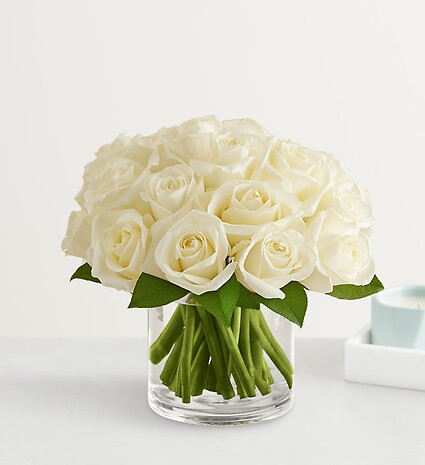 Contemporary White Roses