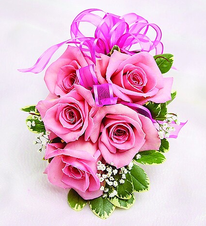 Pink Rose Corsage
