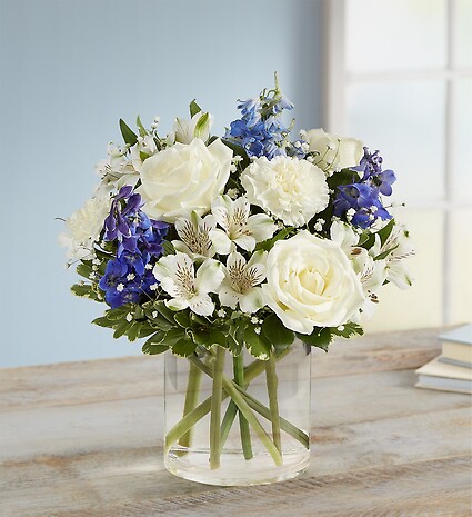 Loving Sentiments&amp;trade; Blue &amp;amp; White