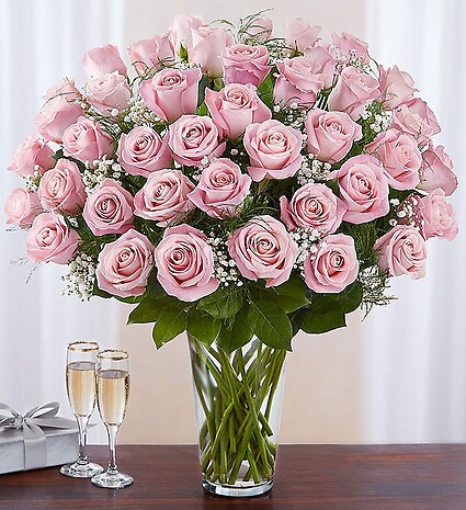 Ultimate Elegance &amp;trade; Premium Long Stem Pink Roses