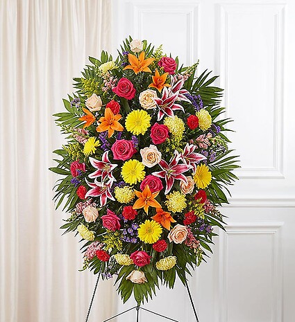 Sympathy Standing Spray - Bright