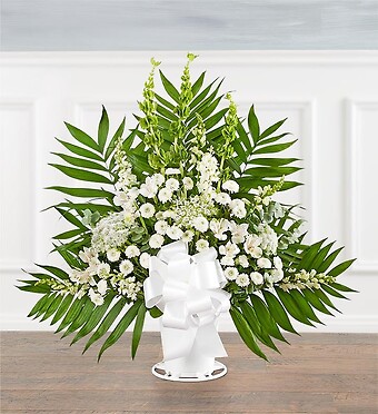 Tranquility Floor Basket&amp;trade; - All White